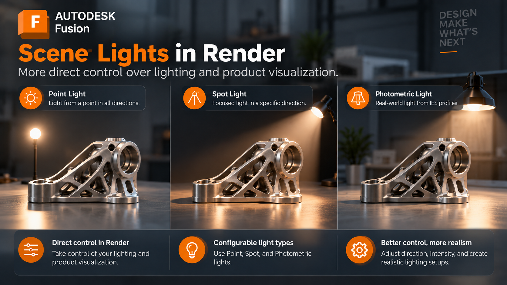 Scene Lights in Autodesk Fusion